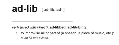 adlibs meaning music How can one capture the essence of a piece of music without its notes?