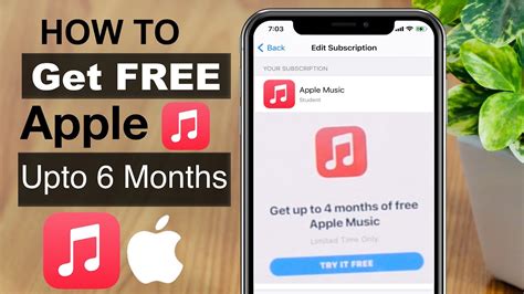 how to get 6 months free apple music